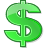Green Dollar Icon 48x48 png